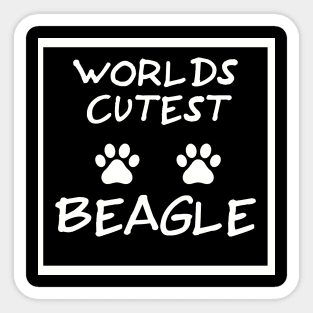 The perfect gift for someone who loves Beagles Sticker